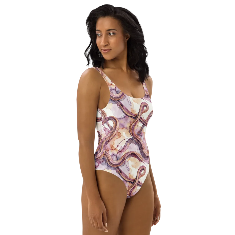 Stardust Swerve on One-Piece Swimsuit — Right