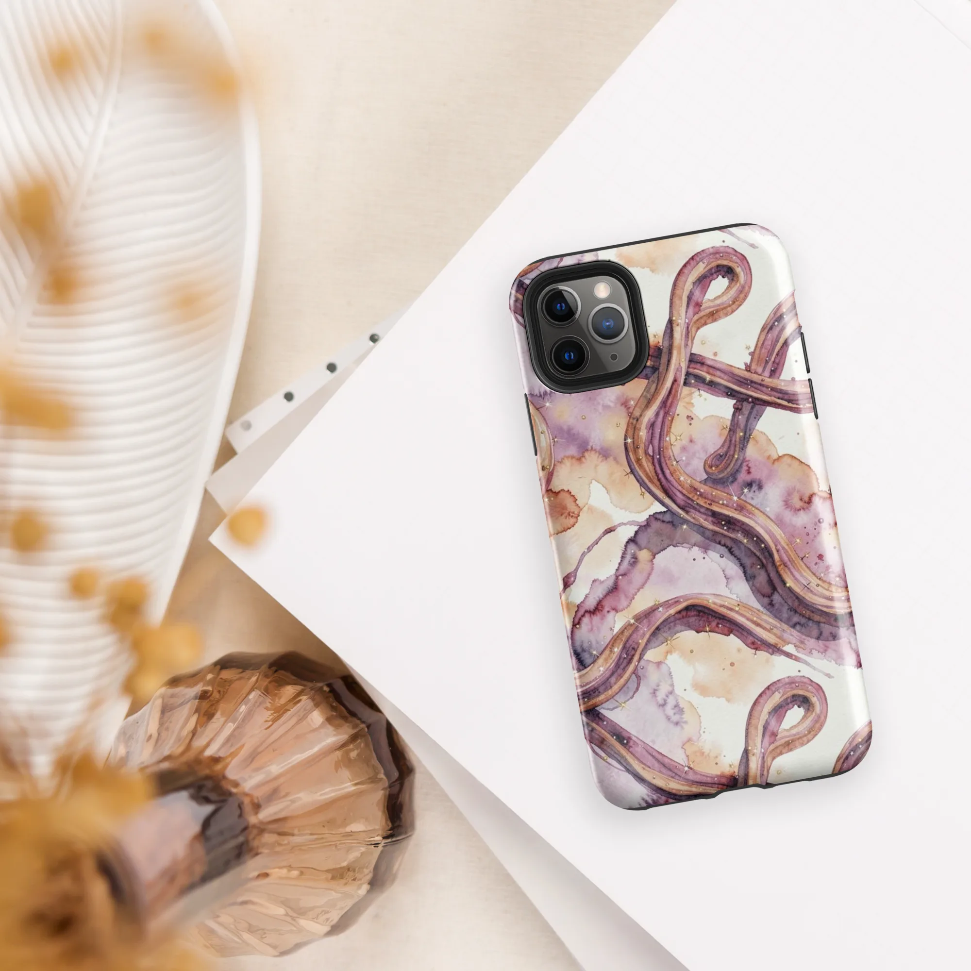 Stardust Swerve on Tough Case for iPhone® — Front
