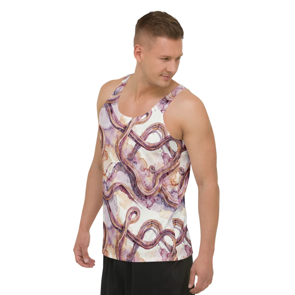 Stardust Swerve on Men's Tank Top — Left Front