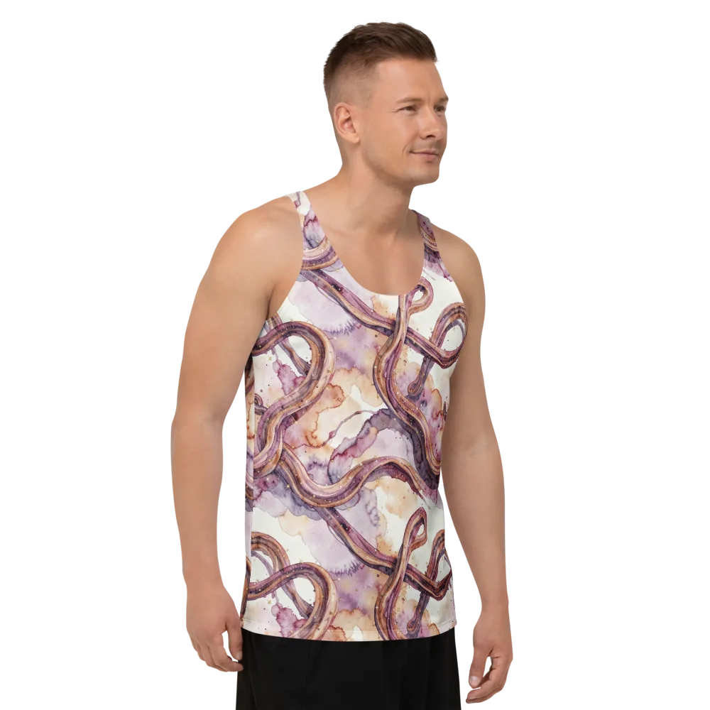 Stardust Swerve on Men's Tank Top — Right Front