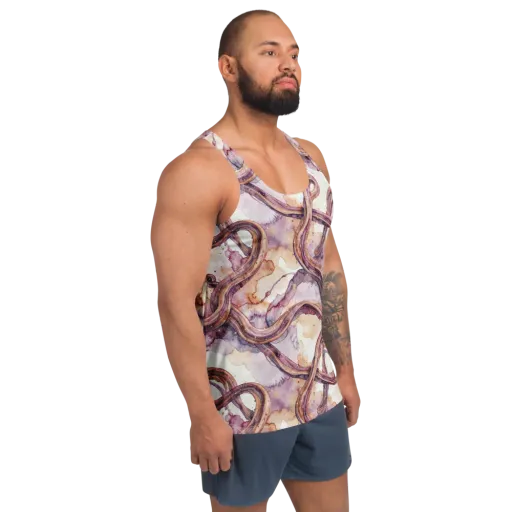 Stardust Swerve on a Men's Tank Top