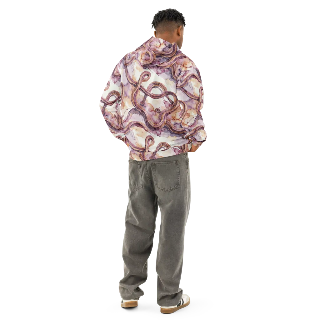Stardust Swerve on Cotton Hoodie — Back