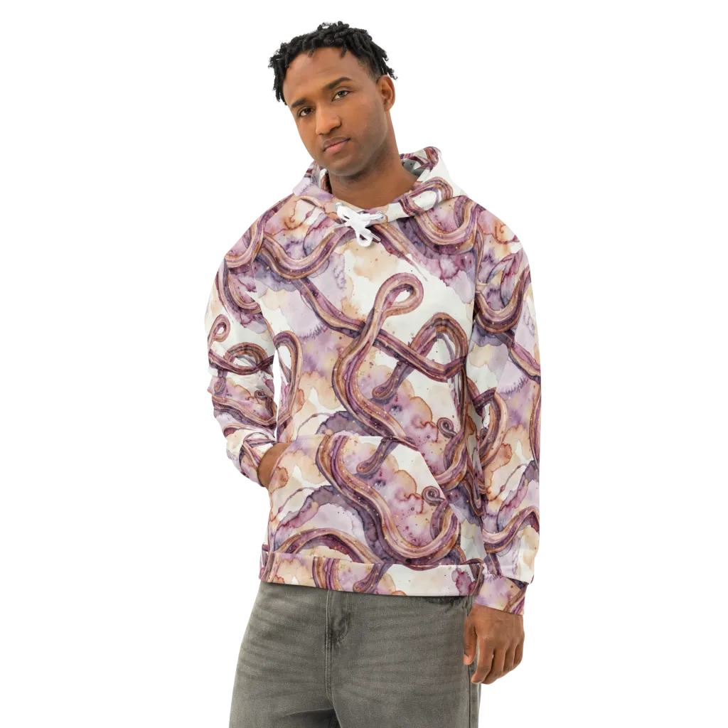 Stardust Swerve on Cotton Hoodie — Left Front