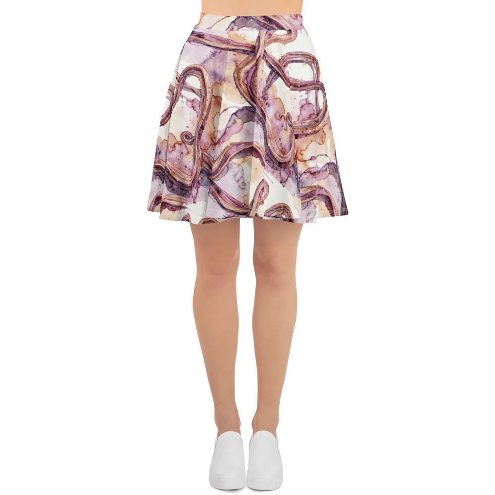 Stardust Swerve on Skater Skirt — Front