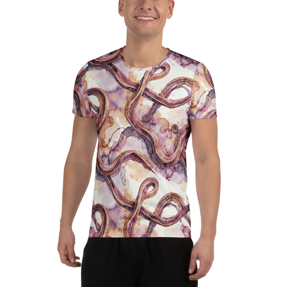 Stardust Swerve on Men's Athletic T-Shirt — Front