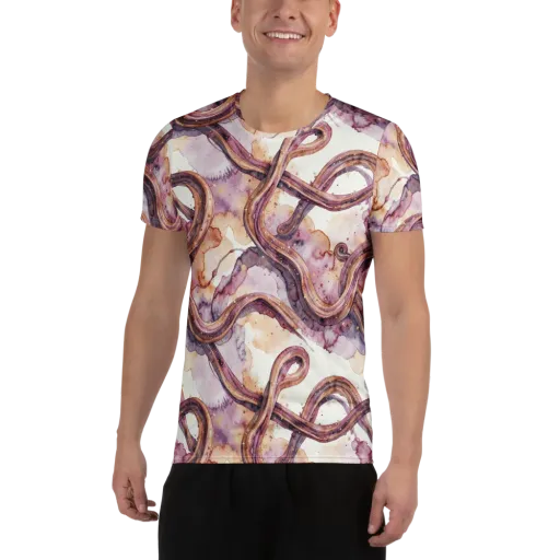 Stardust Swerve on a Men's Athletic T-Shirt