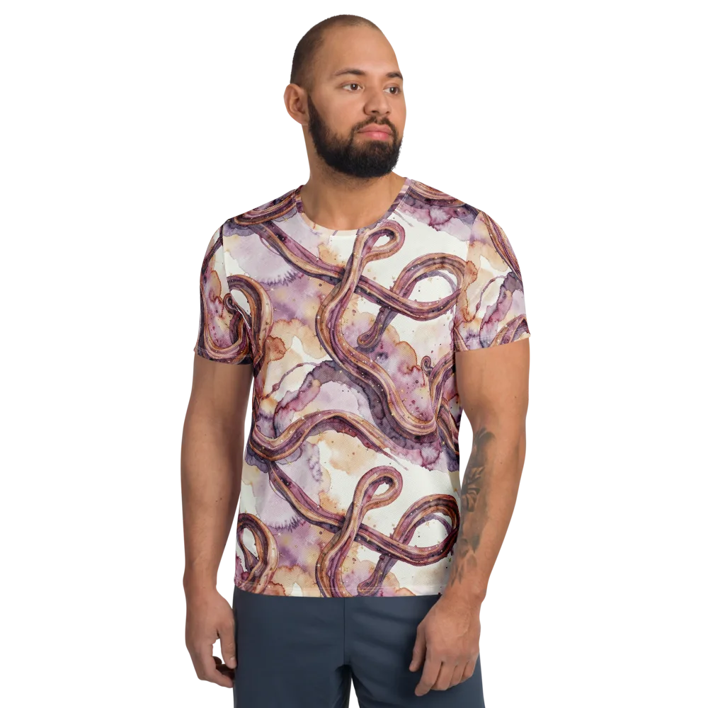 Stardust Swerve on Men's Athletic T-Shirt — Front