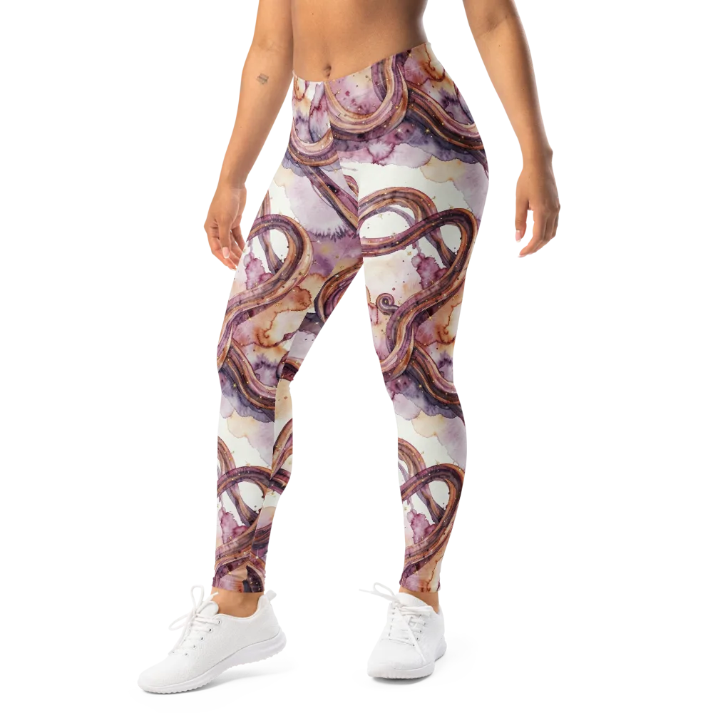 Stardust Swerve on Leggings — Left Front