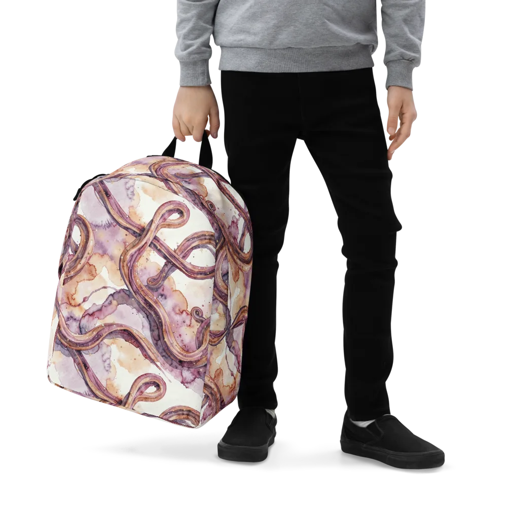 Stardust Swerve on Minimalist Backpack — Zoomed-in