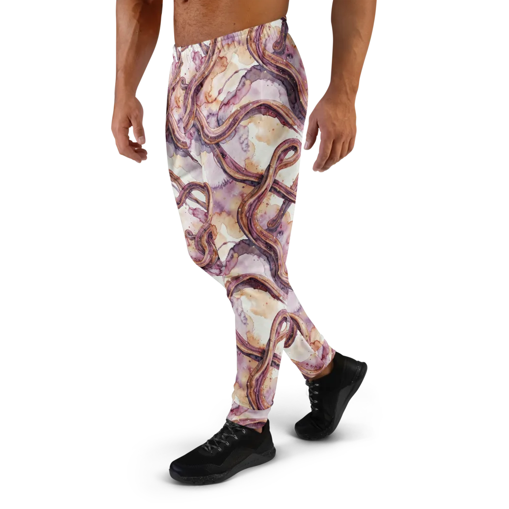 Stardust Swerve on Men's Joggers — Left