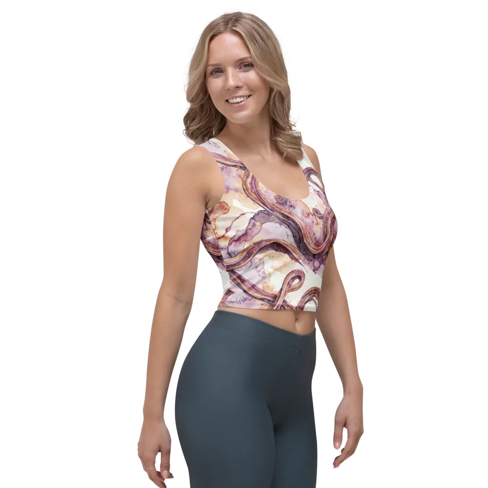 Stardust Swerve on Crop Top — Right Front