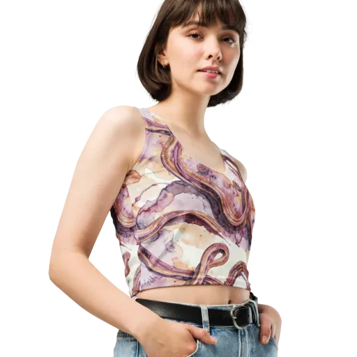 Stardust Swerve on a Crop Top