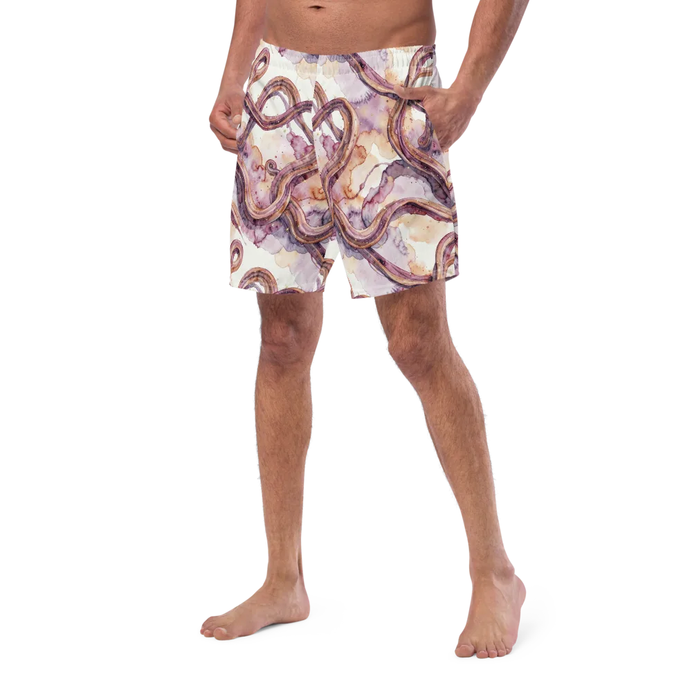 Stardust Swerve on Swim Trunks — Left Front