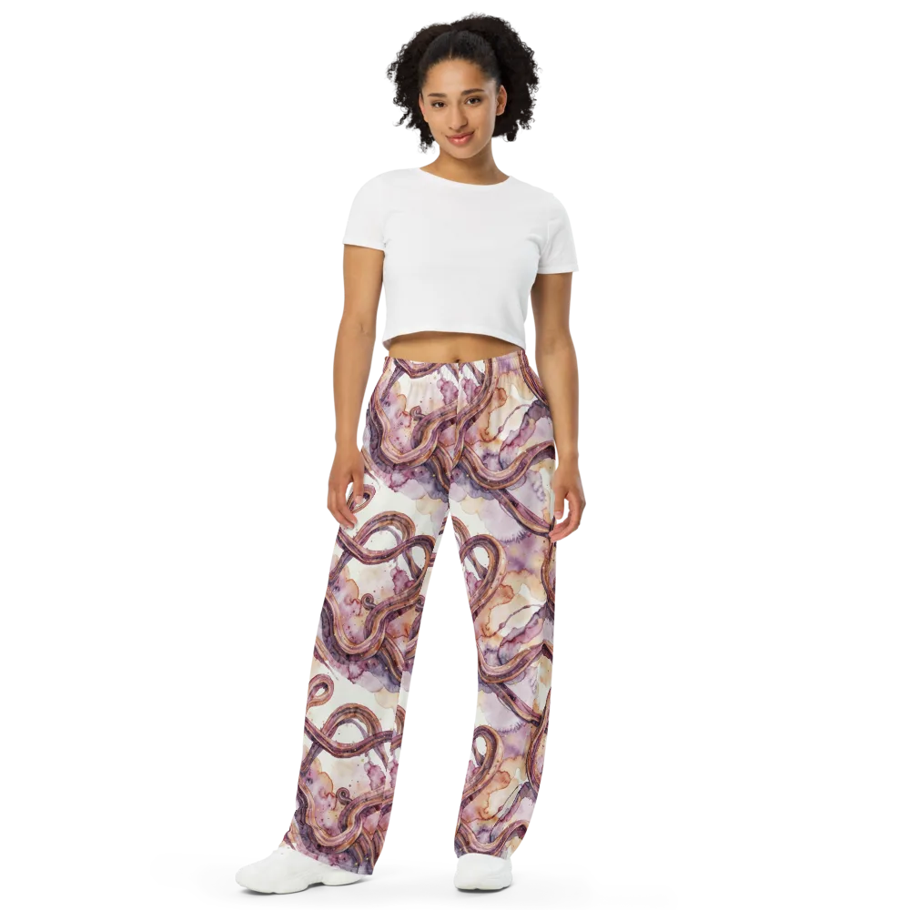 Stardust Swerve on Wide-Leg Pants — Front