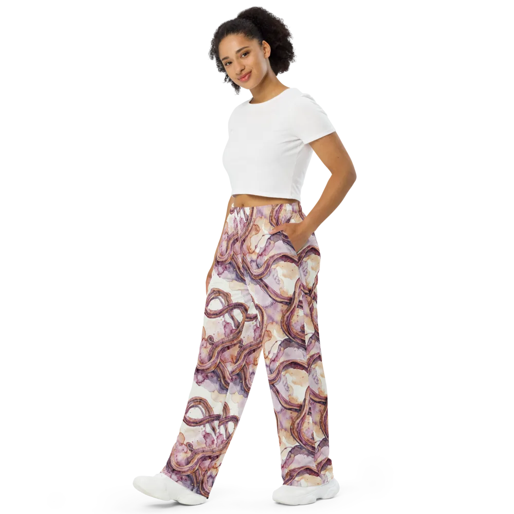 Stardust Swerve on Wide-Leg Pants — Left Front