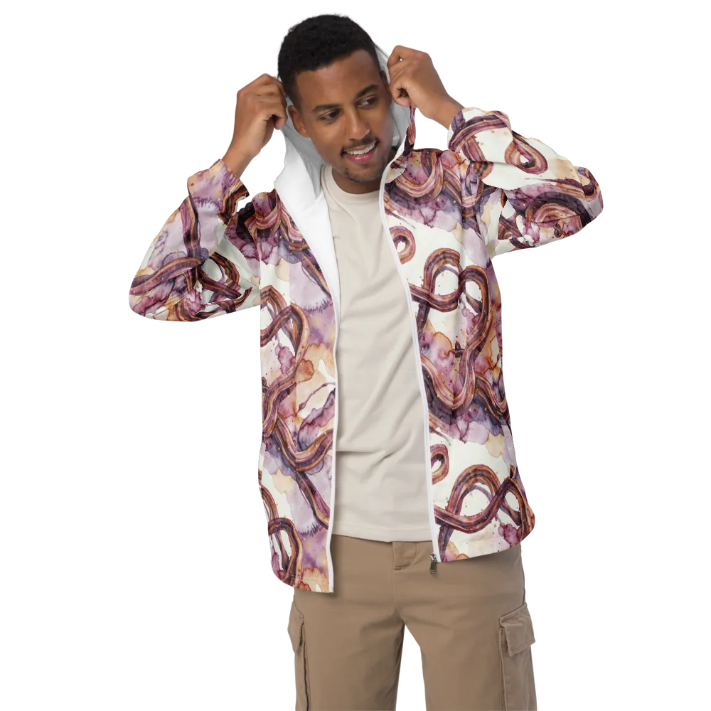 Stardust Swerve on Men's Windbreaker — Front