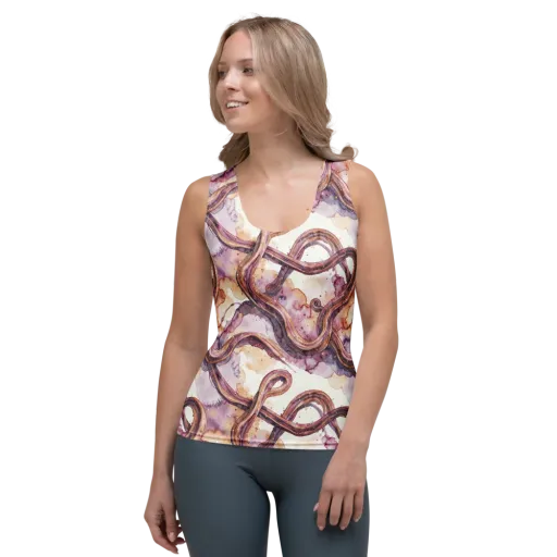 Stardust Swerve on a Women's Tank Top
