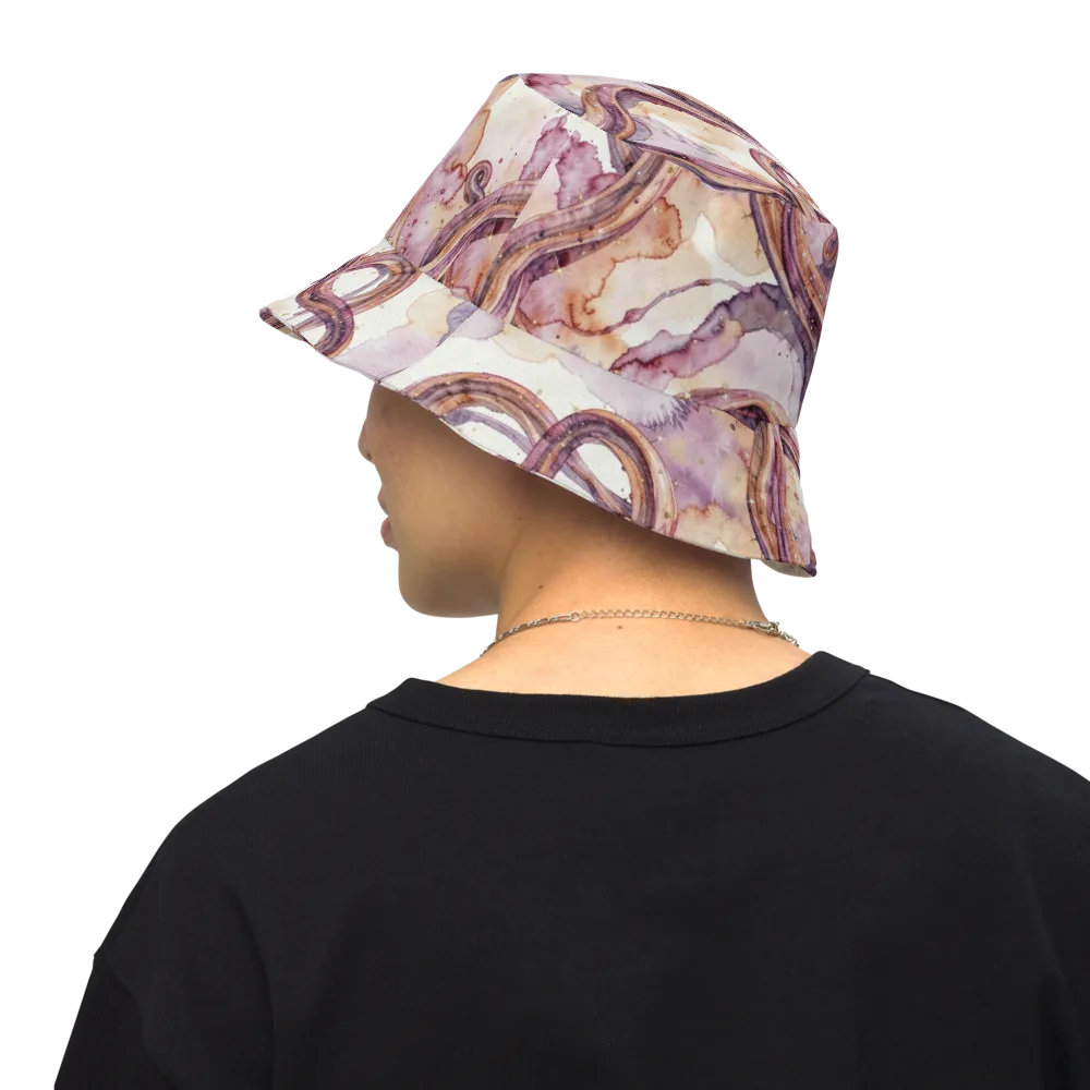 Stardust Swerve on Reversible Bucket Hat — Back Inside
