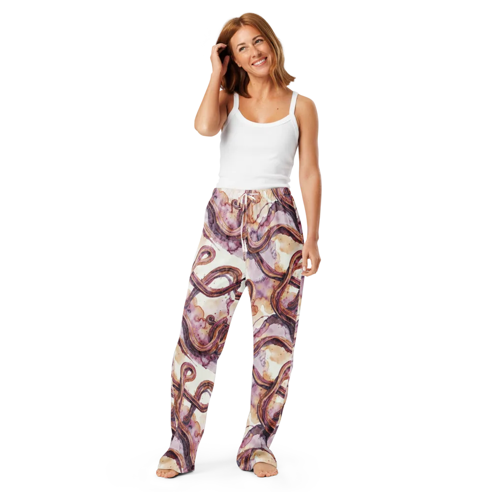 Stardust Swerve on Women's Pajama Pants — Front