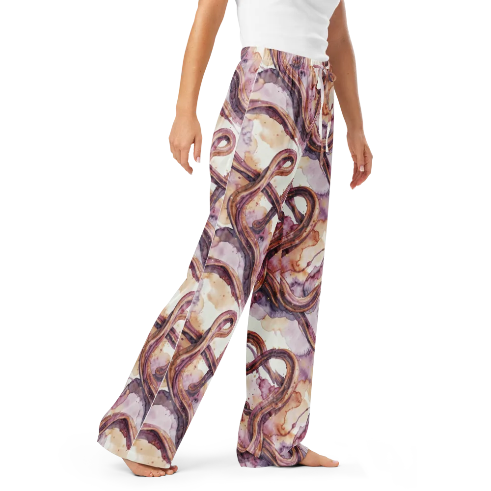 Stardust Swerve on Women's Pajama Pants — Right Front