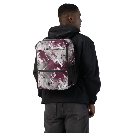Burgundy Static on a Utility Backpack