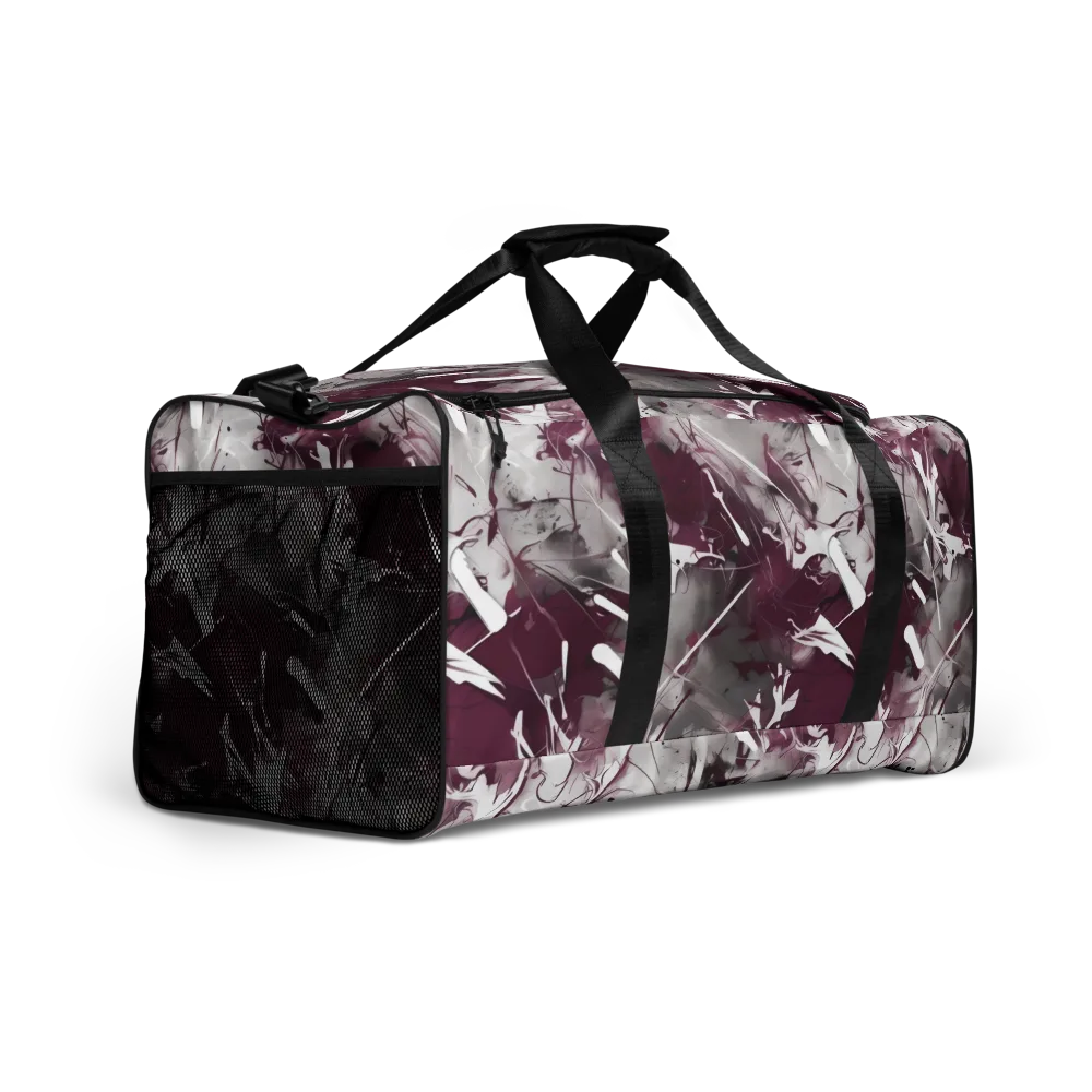 Burgundy Static on Duffle Bag — Right Front