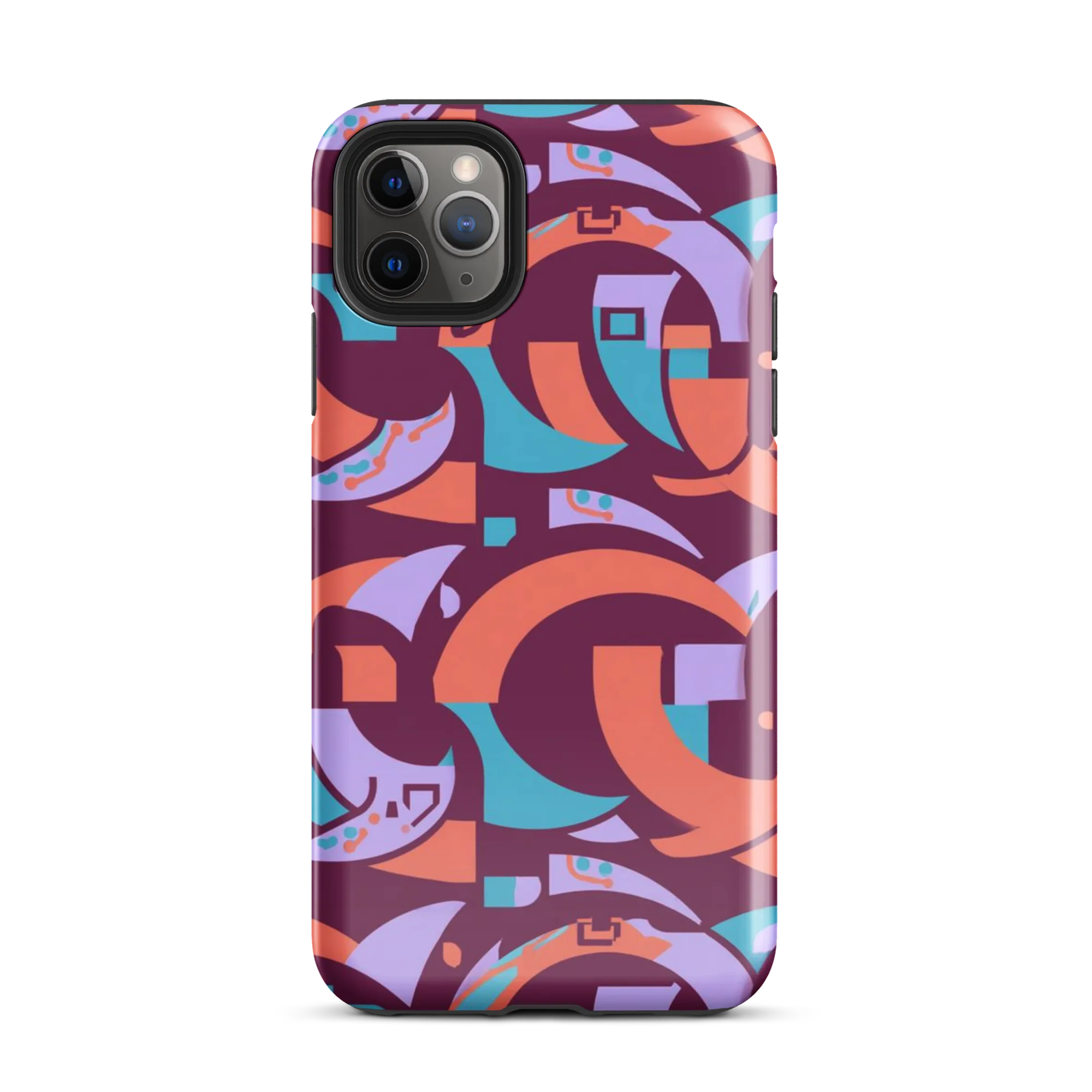 Electric Nouveau on Tough Case for iPhone® — Front