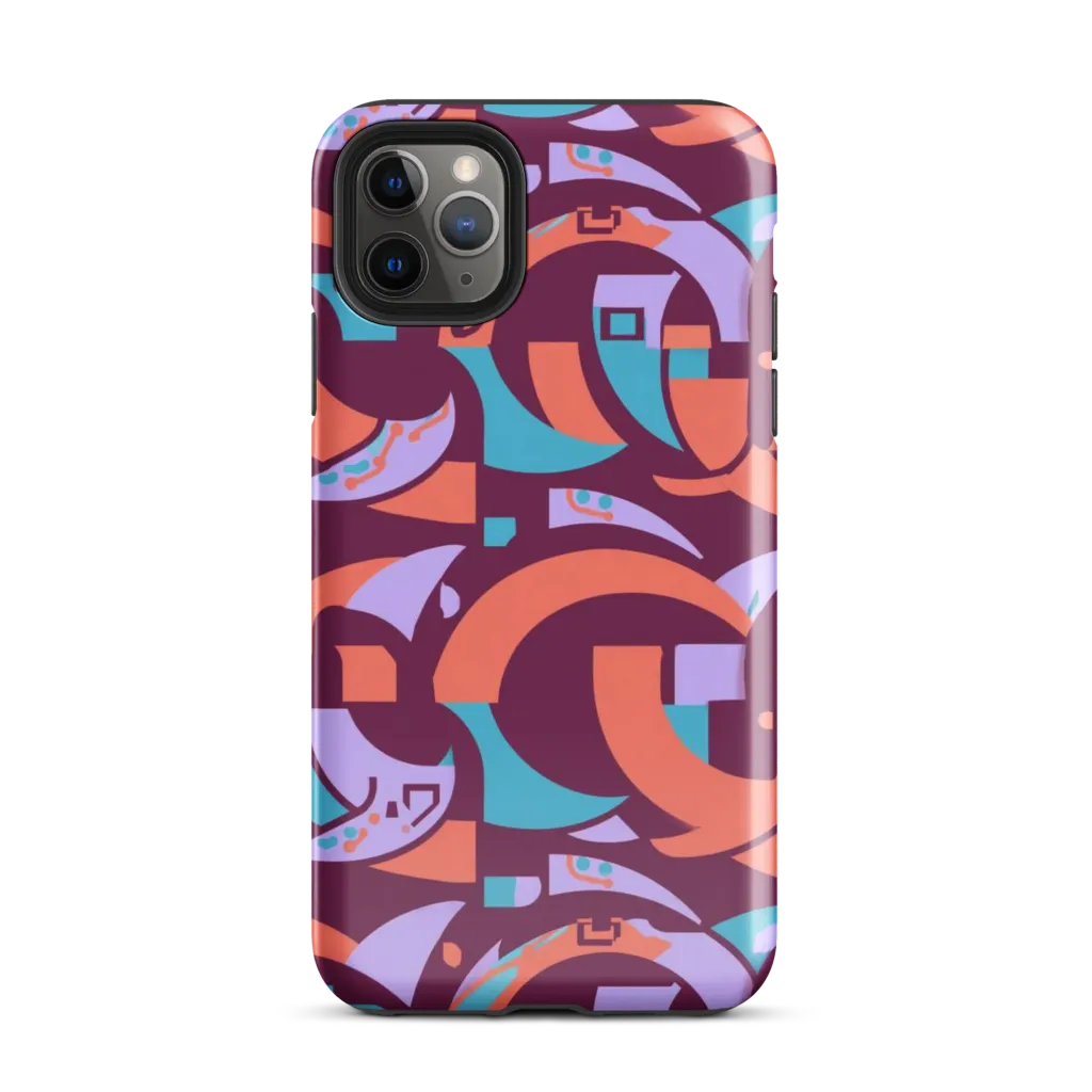 Electric Nouveau on Tough Case for iPhone® — Front
