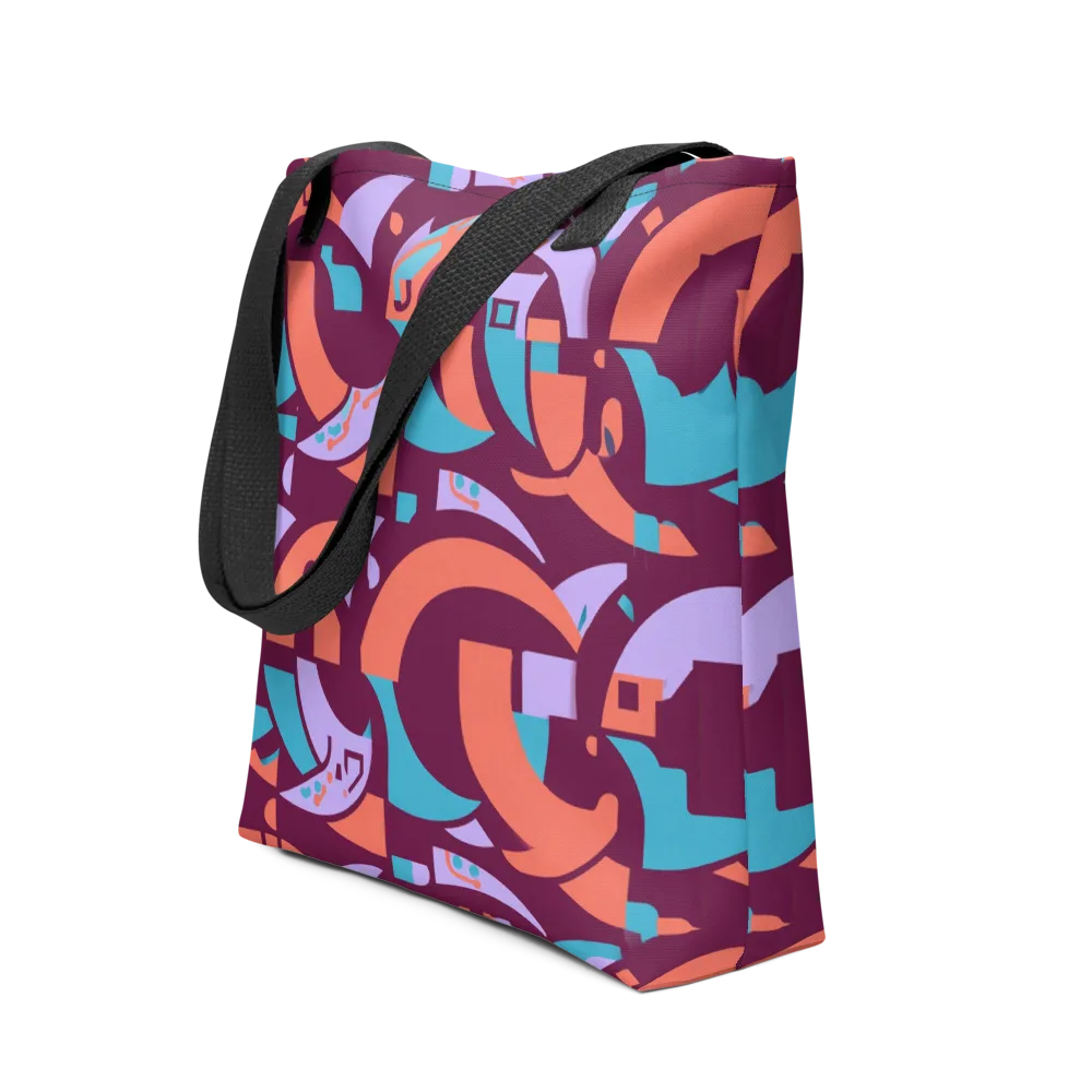Electric Nouveau on Tote Bag — Front