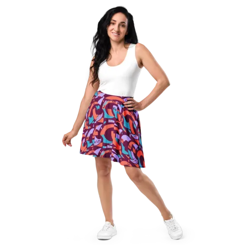 Electric Nouveau on a Skater Skirt
