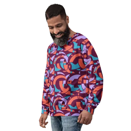 Electric Nouveau on a Sweatshirt