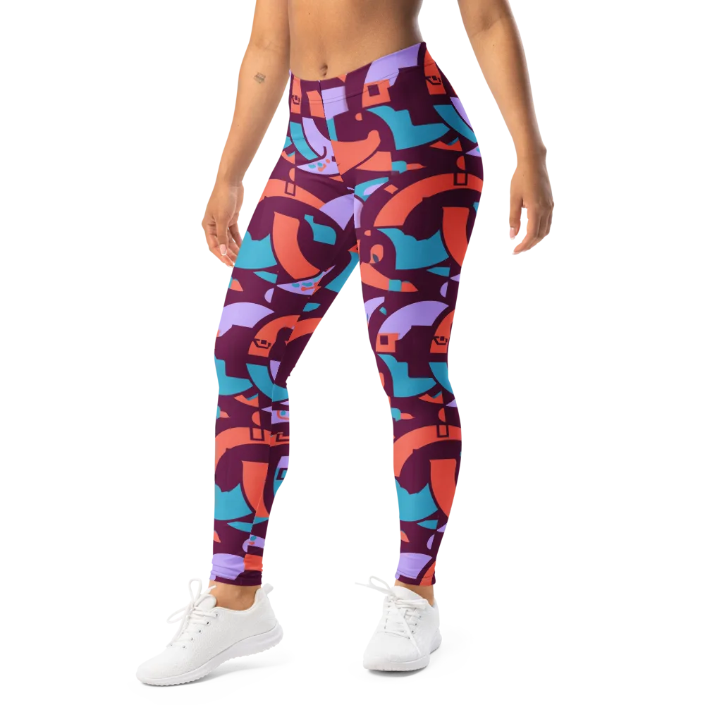 Electric Nouveau on Leggings — Left Front