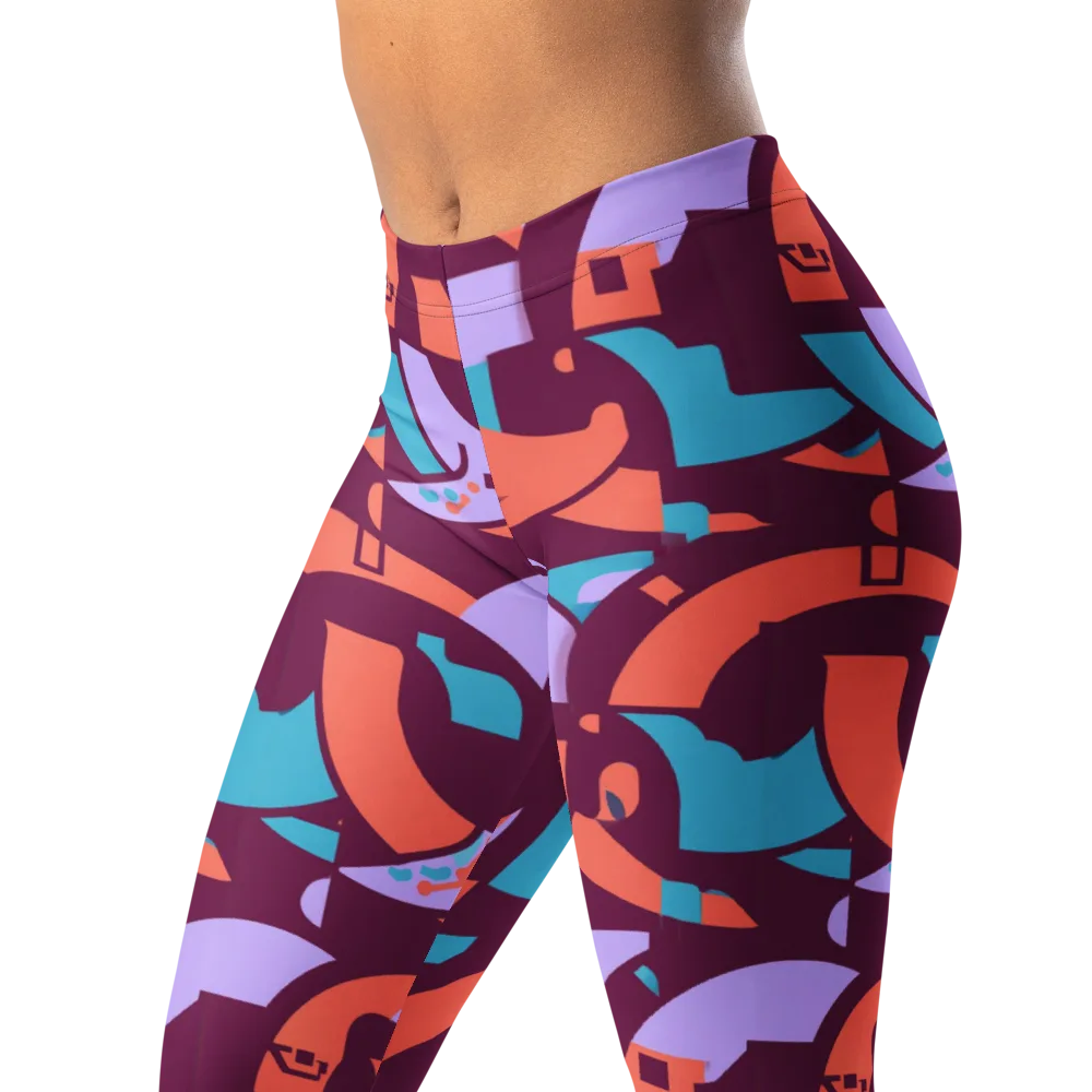 Electric Nouveau on Leggings — Left Front