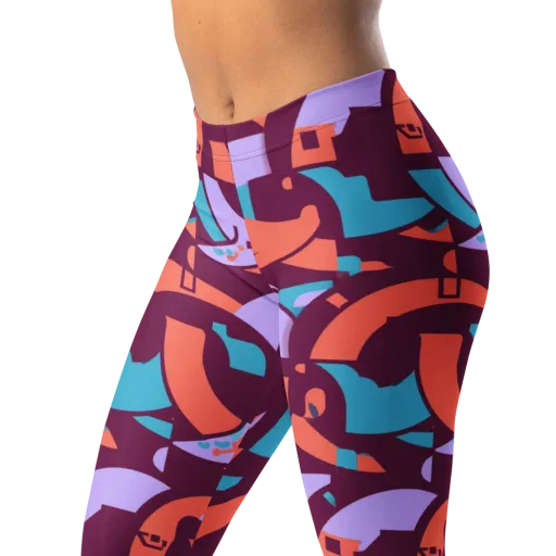 Electric Nouveau on a Leggings