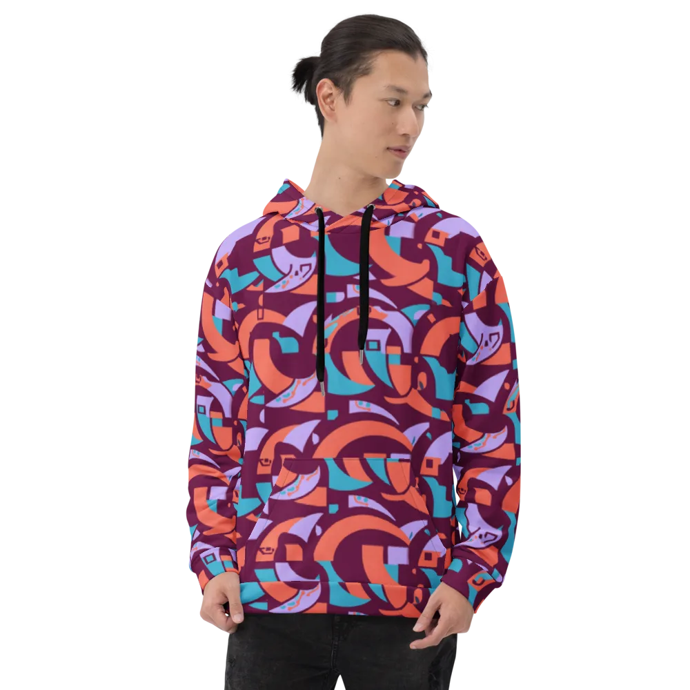 Electric Nouveau on Hoodie — Front