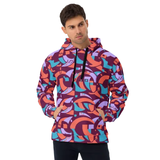 Electric Nouveau on a Hoodie