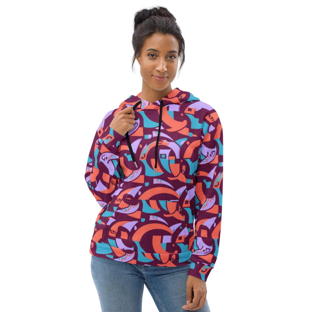 Electric Nouveau on Hoodie — Front