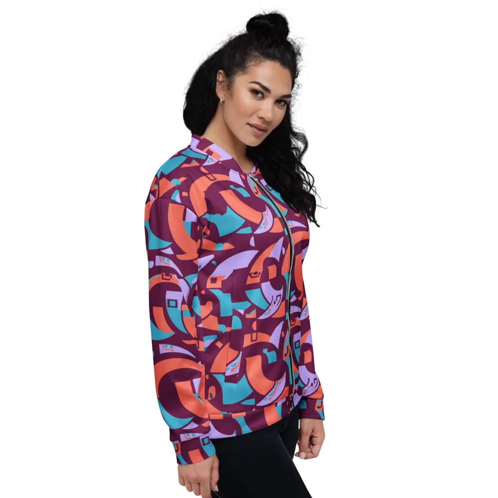 Electric Nouveau on Bomber Jacket — Right