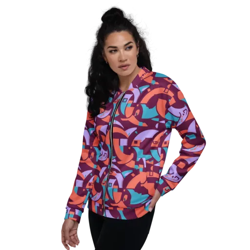 Electric Nouveau on a Bomber Jacket