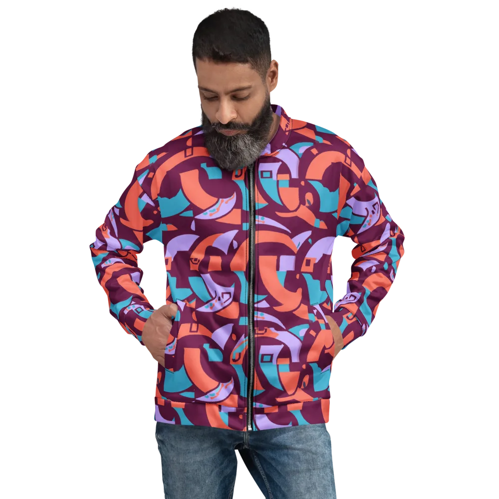 Electric Nouveau on Bomber Jacket — Front