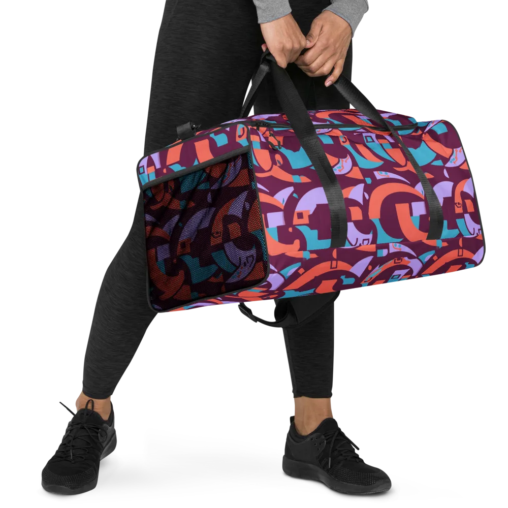 Electric Nouveau on Duffle Bag — Right Front