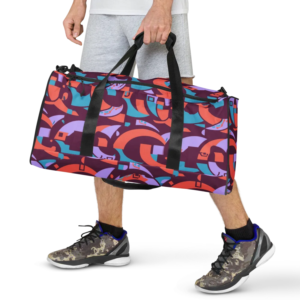 Electric Nouveau on Duffle Bag — Front
