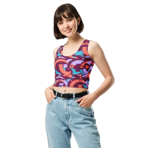 Electric Nouveau on a Crop Top