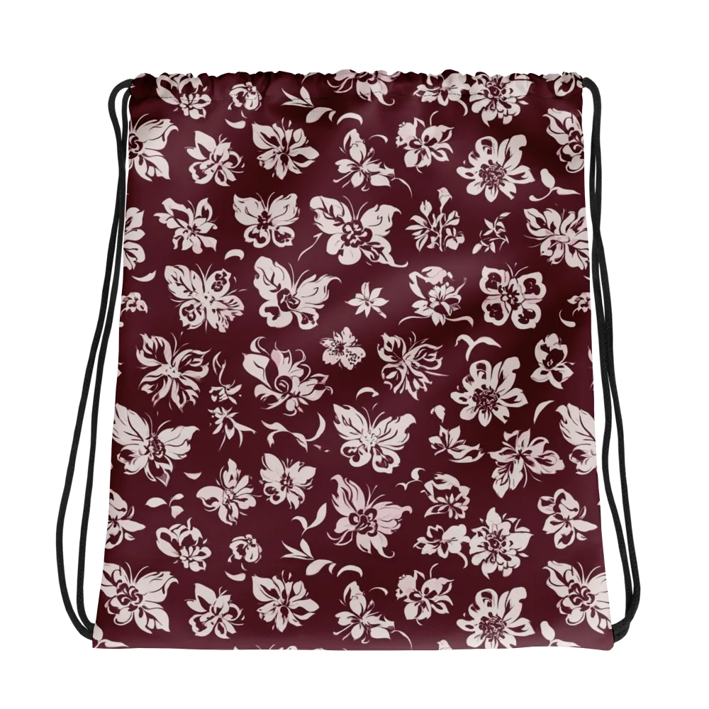 Claret Garden on Drawstring Bag — Photo