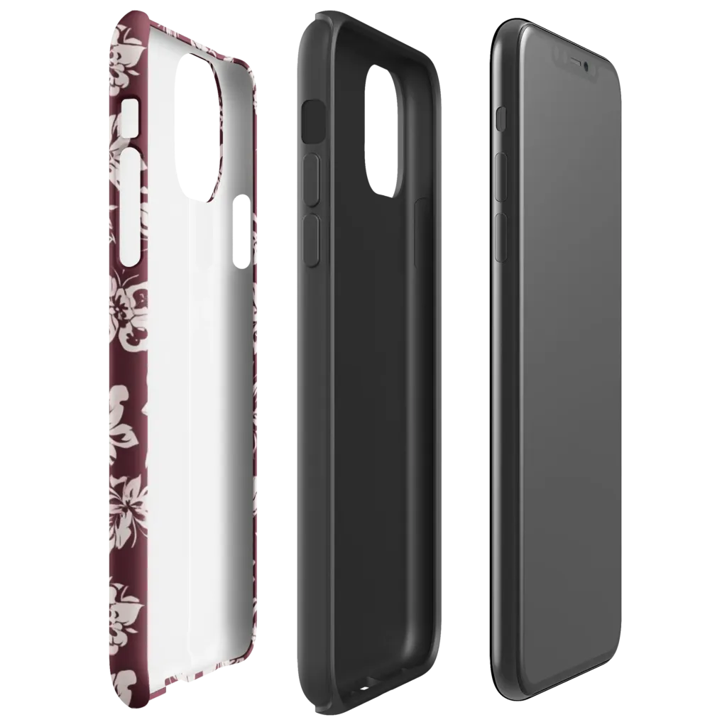 Claret Garden on Tough Case for iPhone® — Right