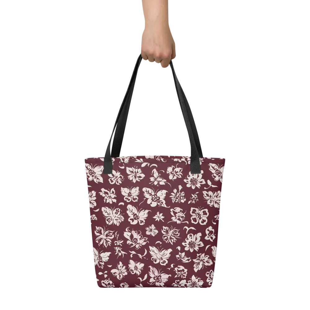 Claret Garden on Tote Bag — Front