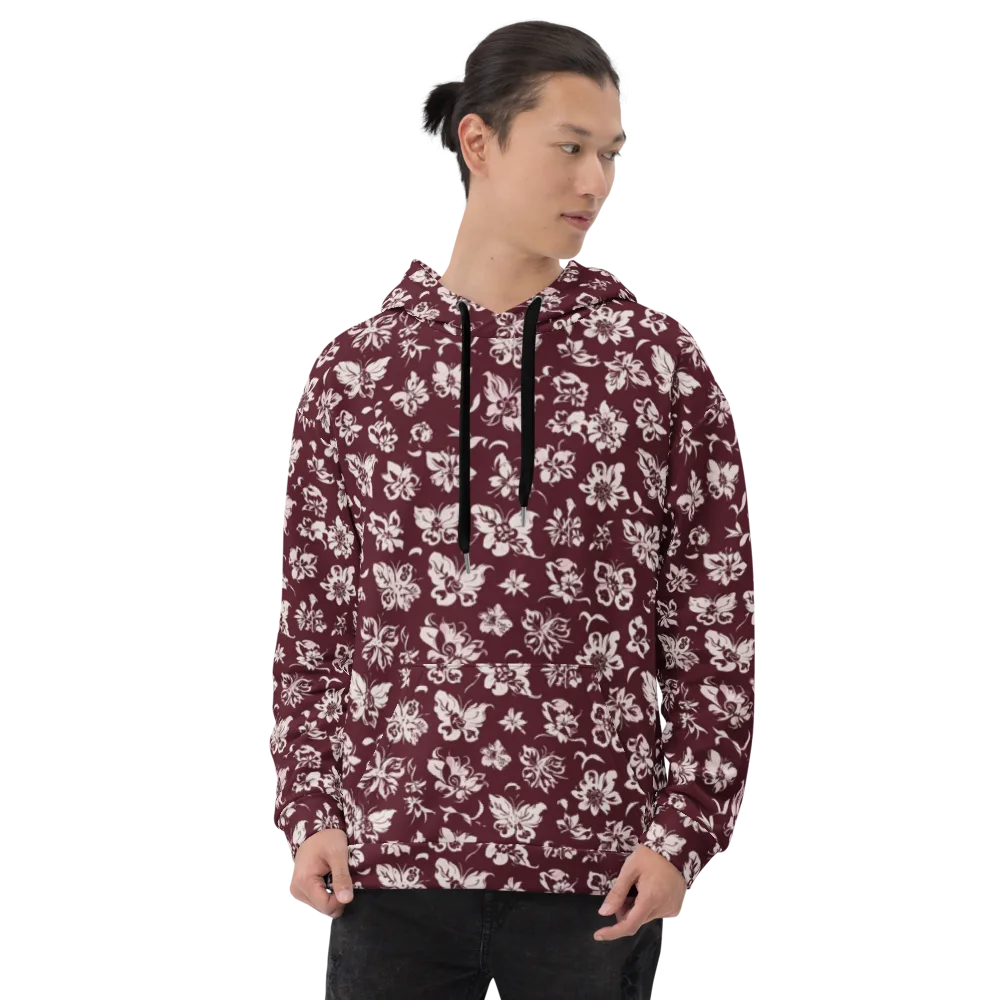 Claret Garden on Hoodie — Front