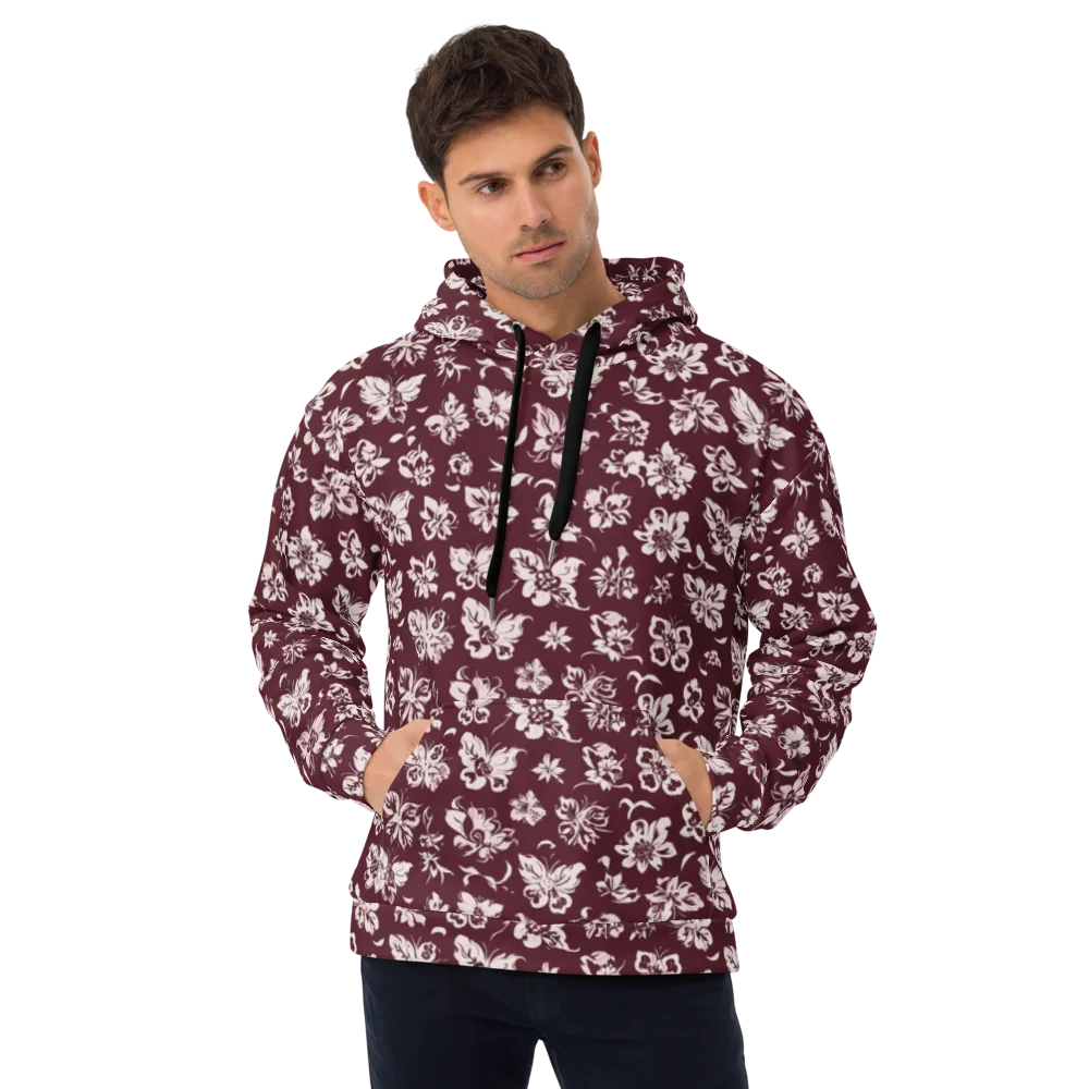 Claret Garden on Hoodie — Front
