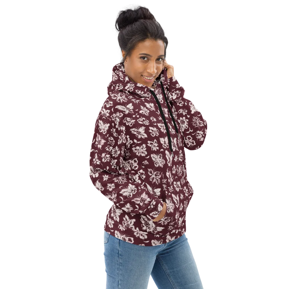 Claret Garden on Hoodie — Right