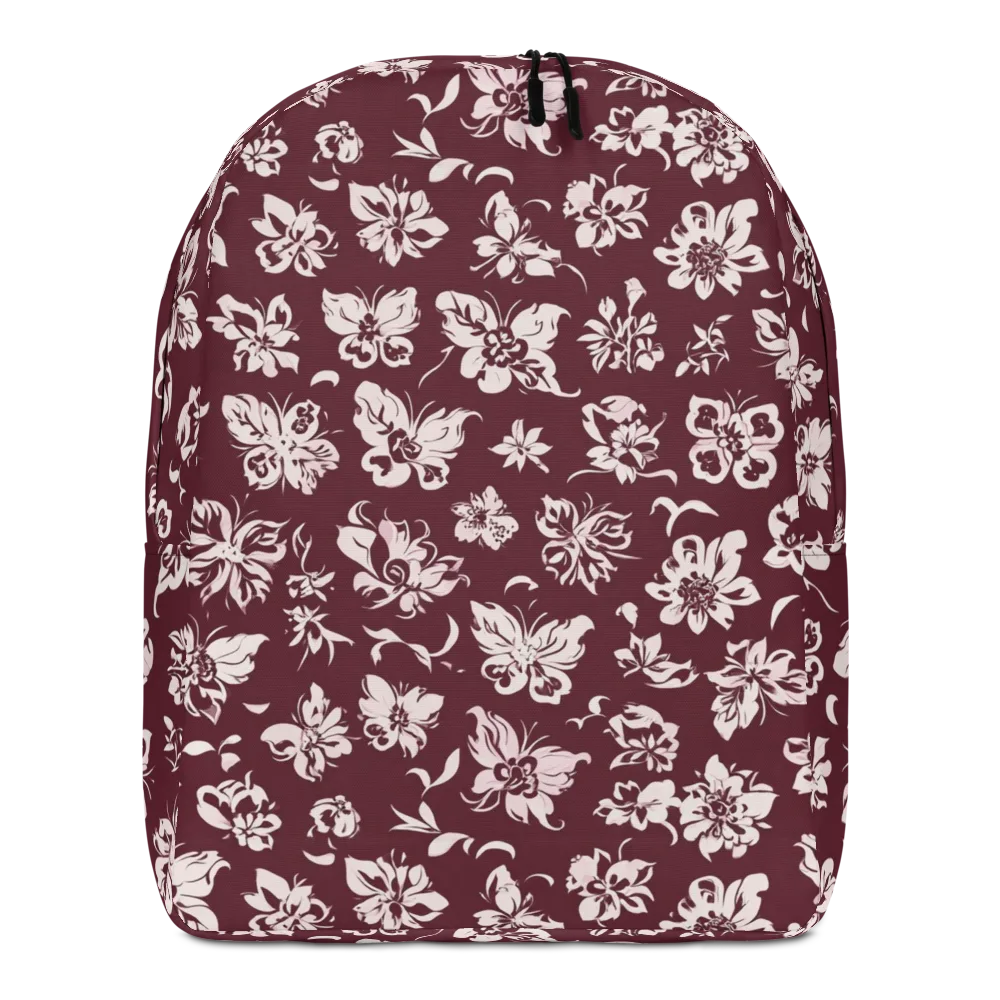 Claret Garden on Minimalist Backpack — Front